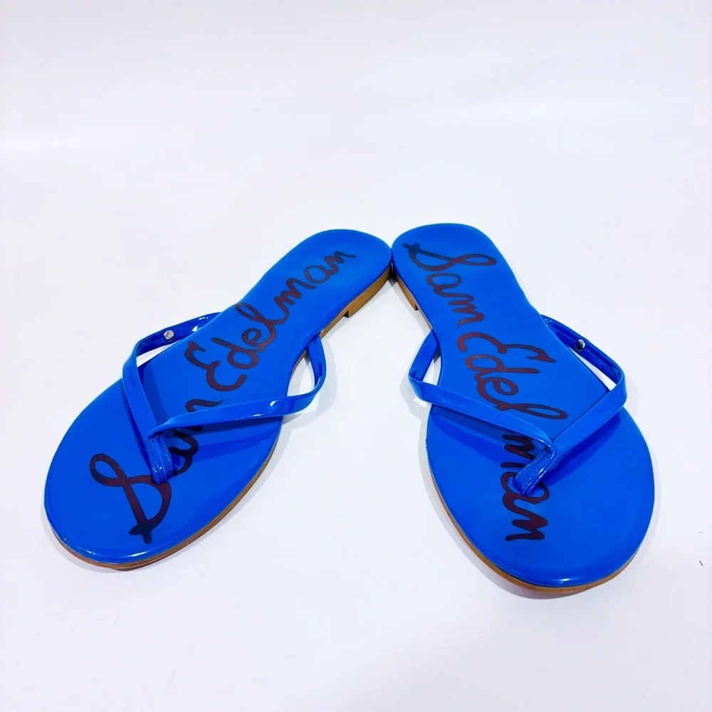 SAM EDELMAN‎ Blue flip flops - Picture 4 of 7